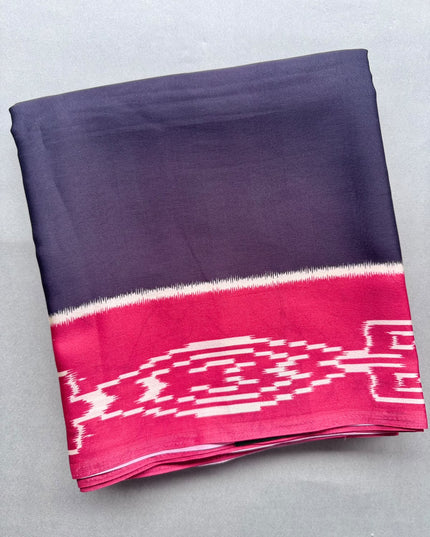 Black Modal Silk Saree 110