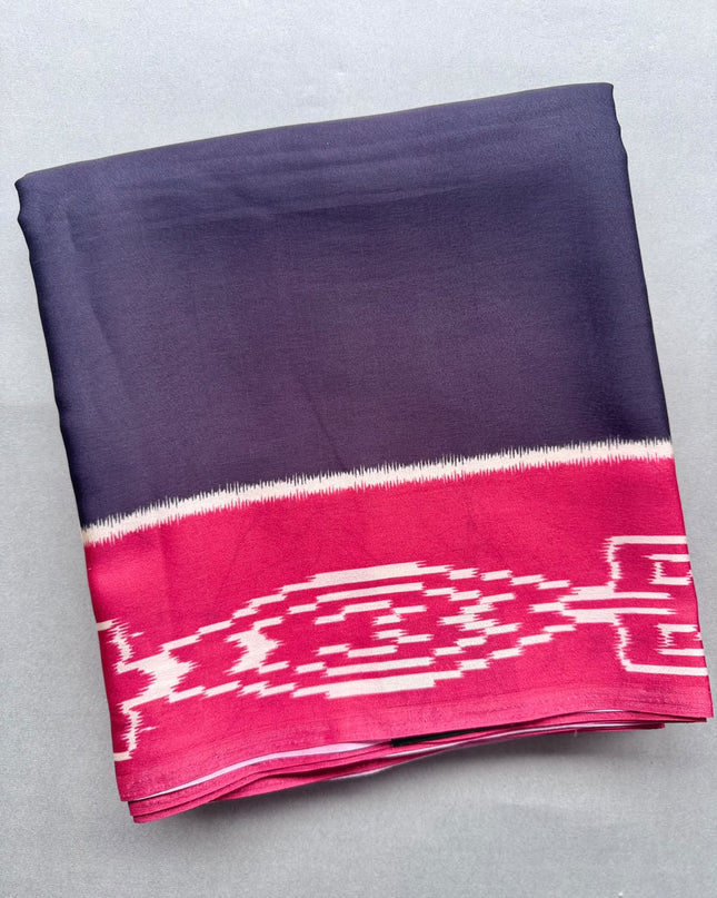 Black Modal Silk Saree 110