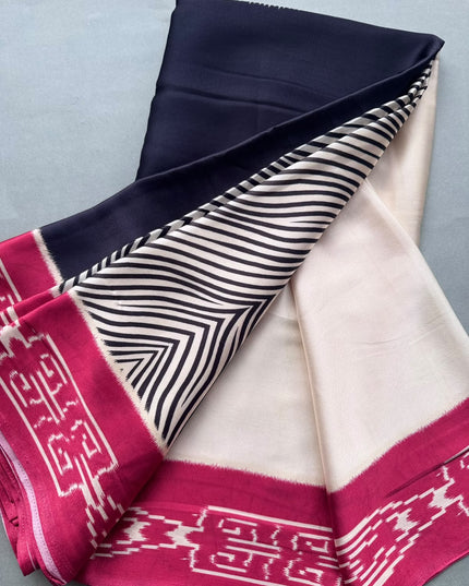 Black Modal Silk Saree 110