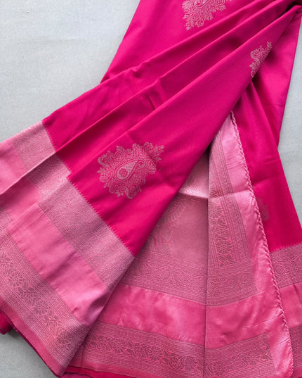 Pink Soft Silk Saree 110