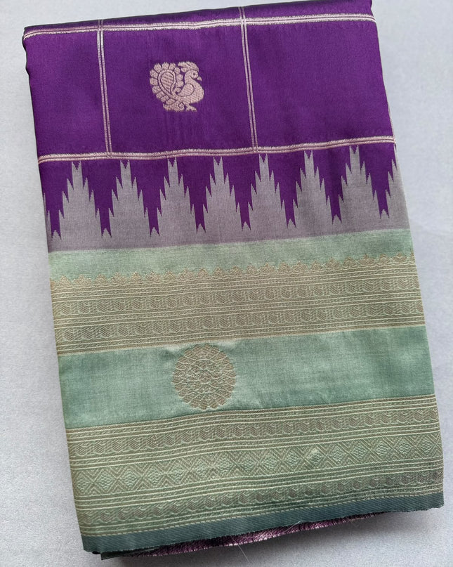 Purple Soft Silk Saree 110