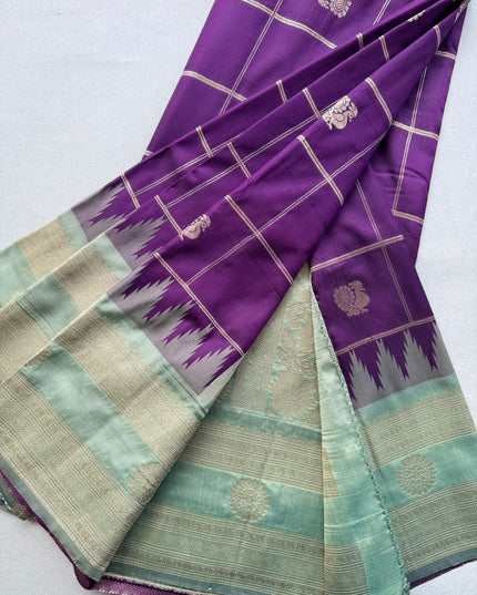 Purple Soft Silk Saree 110