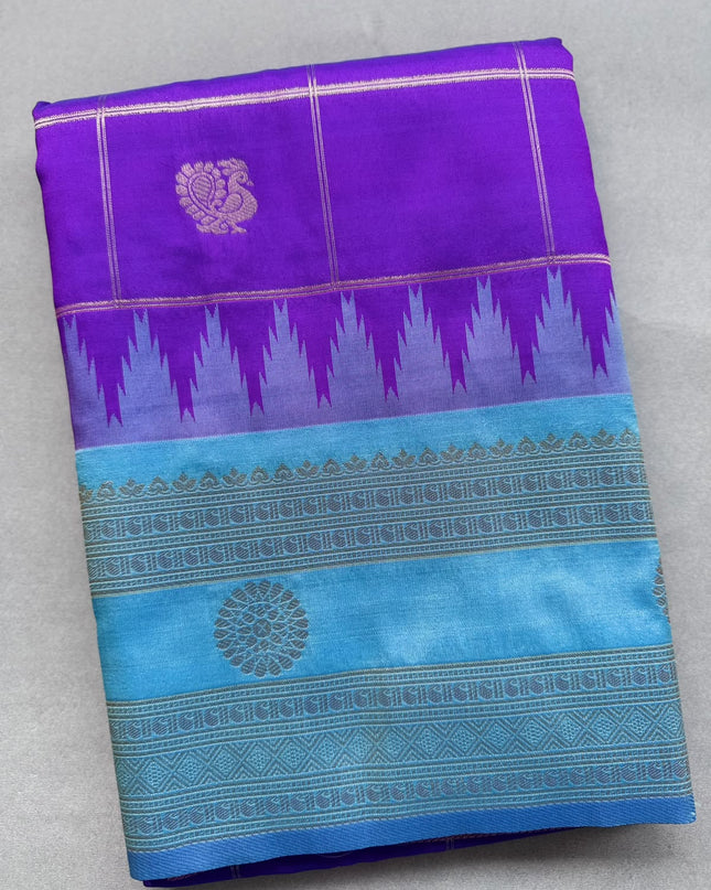 Purple Soft Silk Saree 110