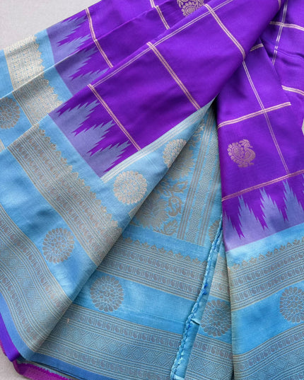 Purple Soft Silk Saree 110