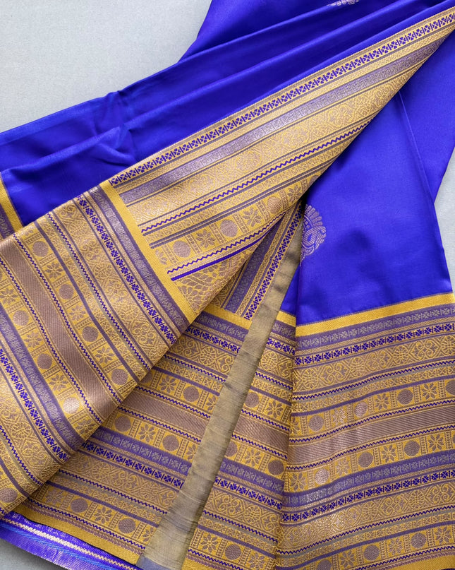 Royal Blue Soft Silk Saree 110