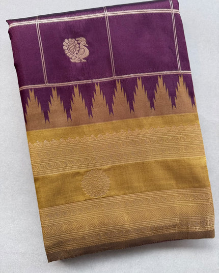 Brown Soft Silk Saree 110