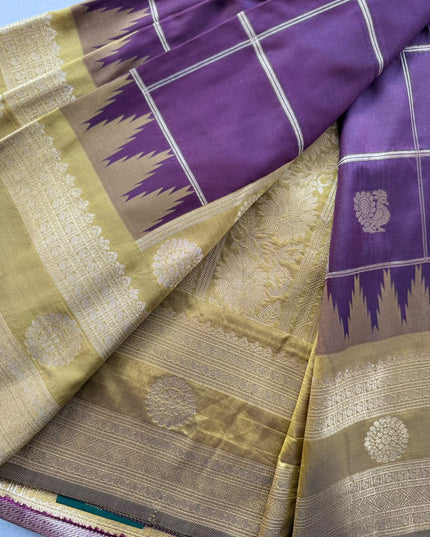 Brown Soft Silk Saree 110