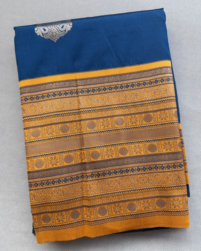 Navy Blue Soft Silk Saree 110