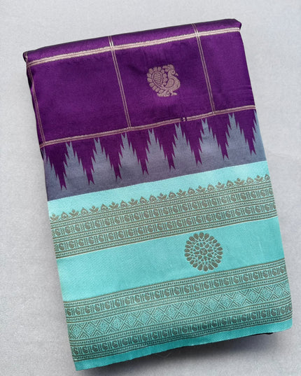 Wine Soft Silk Saree 110