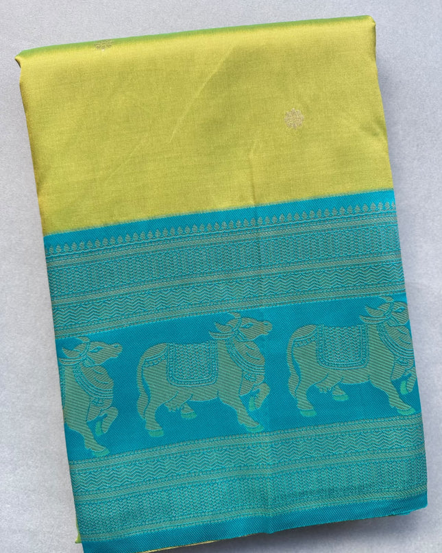 Green bentex border soft silk ST105 saree