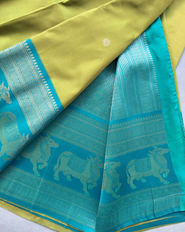 Green bentex border soft silk ST105 saree