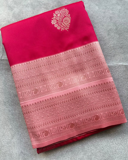 Pink Soft Silk Saree 110