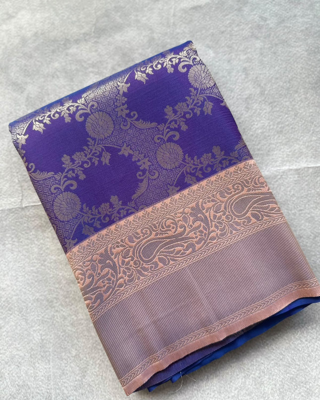 Navy Blue Soft Silk Saree 110