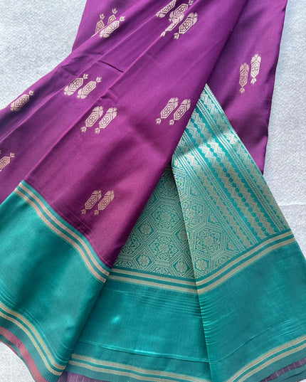 Purple Soft Silk Saree 110