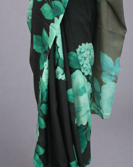 Kajol satin saree